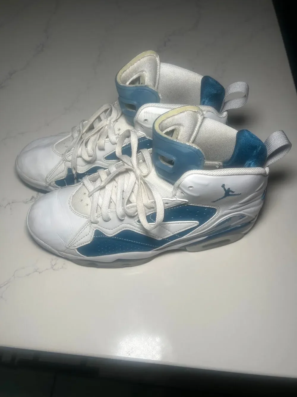 Men's Nike Air Jordan MVP White Industrial Blue  DZ4475-101 size 10